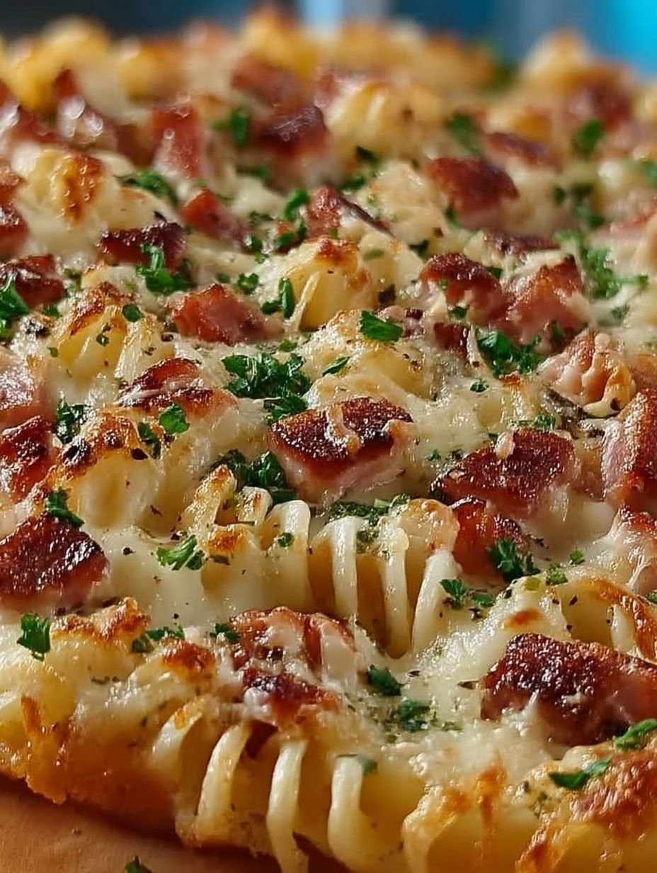 Flammkuchen Pasta aus dem Ofen image 2