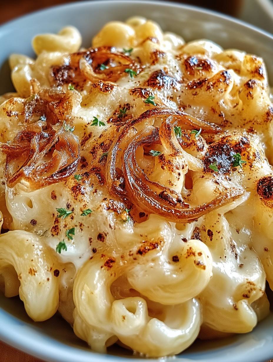 Französische Zwiebelmakkaroni mit Käse image 2
