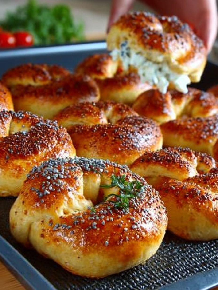 Gefüllte Acma mit Käse türkische Brötchen image 2