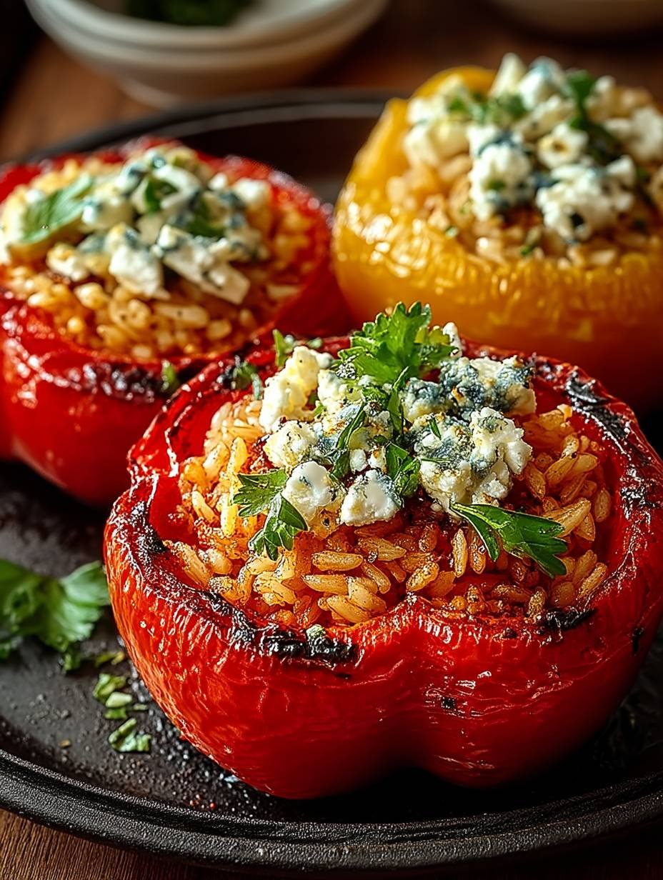 Gefüllte Ofenpaprika mit Reis und Feta image 2