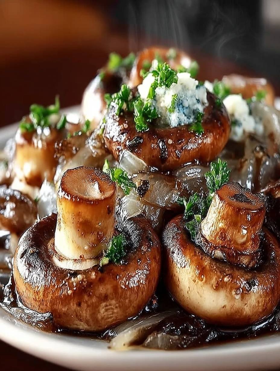 Knoblauch Butter Pilze und Zwiebeln Ein köstlicher Genuss image 2