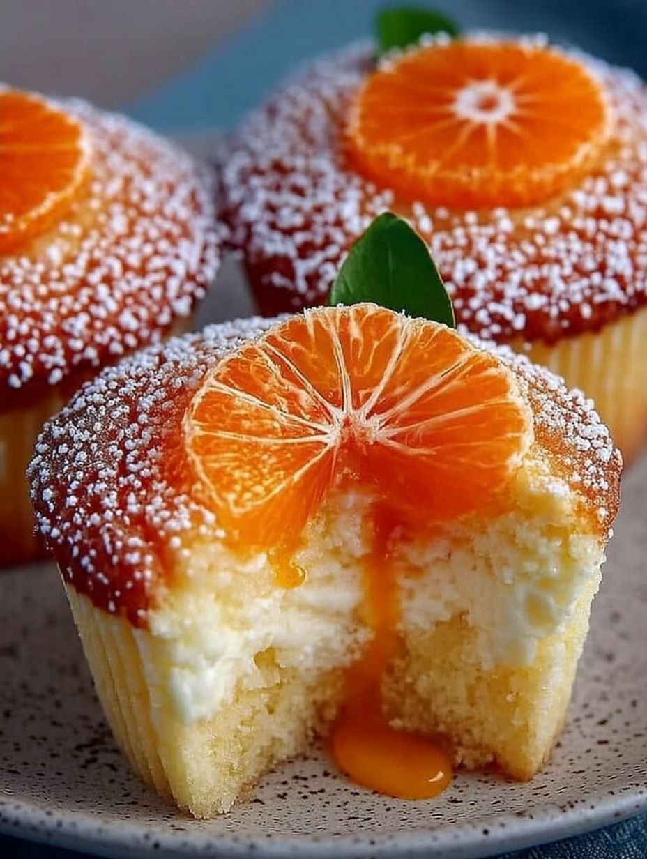 Saftige Käsekuchen Muffins mit Mandarinen image 2