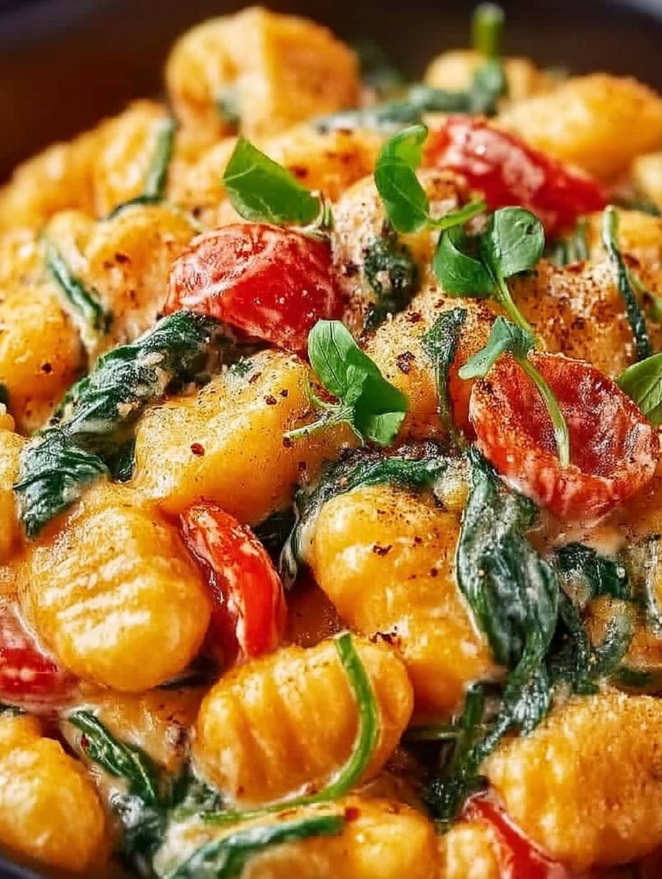Schnelle Gnocchi-Pfanne mit Tomate & Spinat image 2
