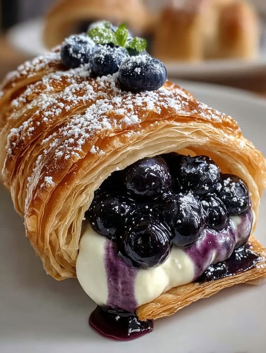 Blaubeer-Frischkäse-Blätterteig image 2