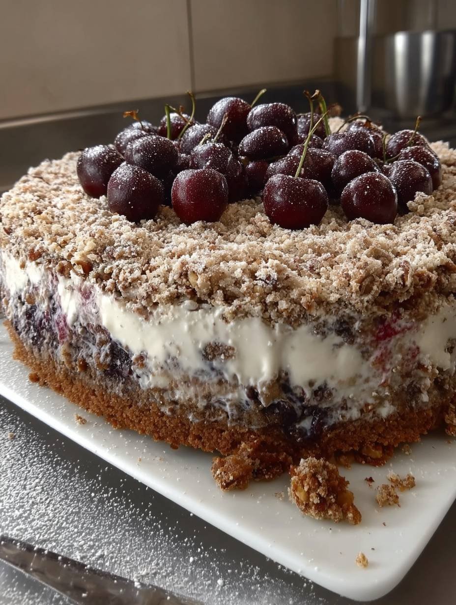 Espresso-Nuss-Torte Mit Kirschen image 2