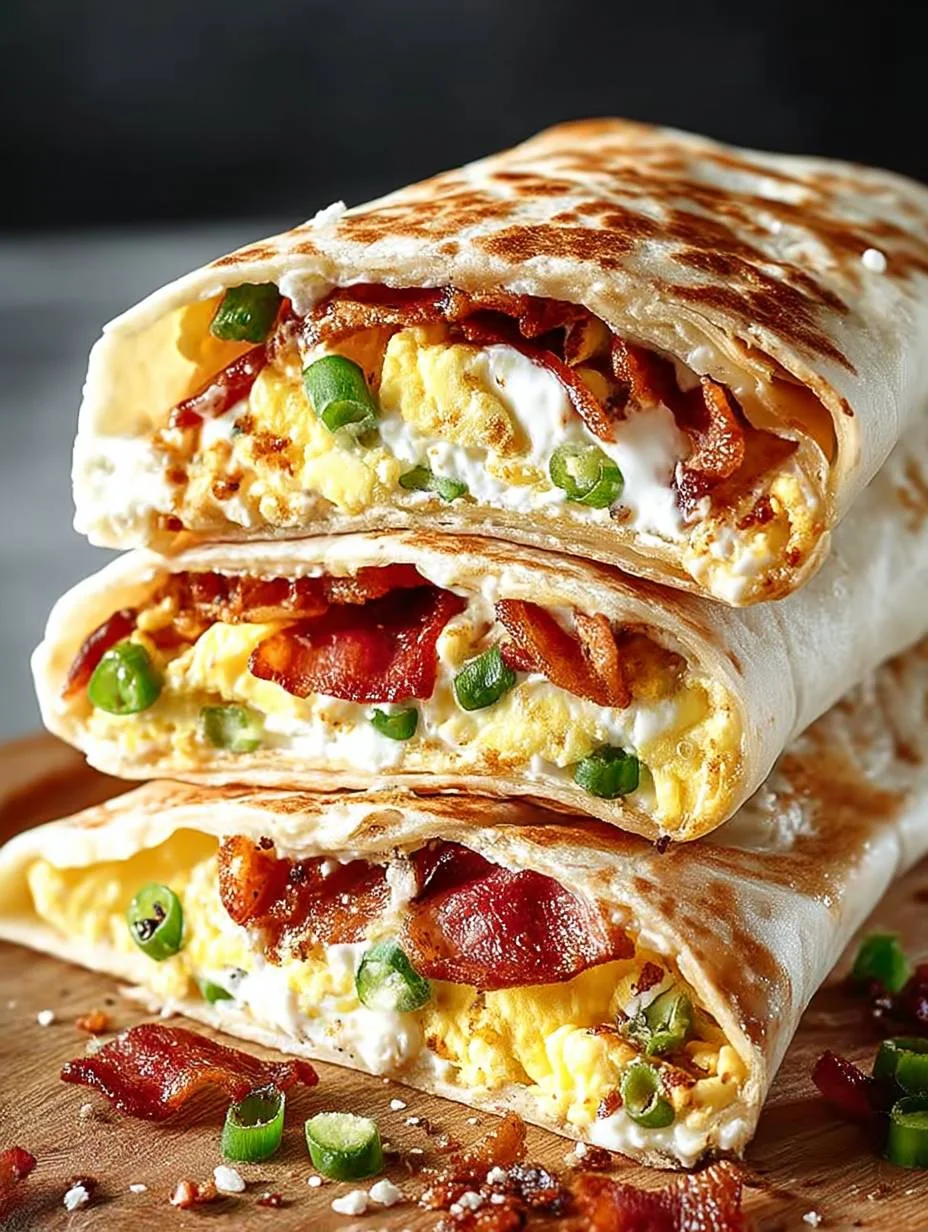 Frühstücks-Wrap mit Bacon, Rührei & Crème Fraîche image 2