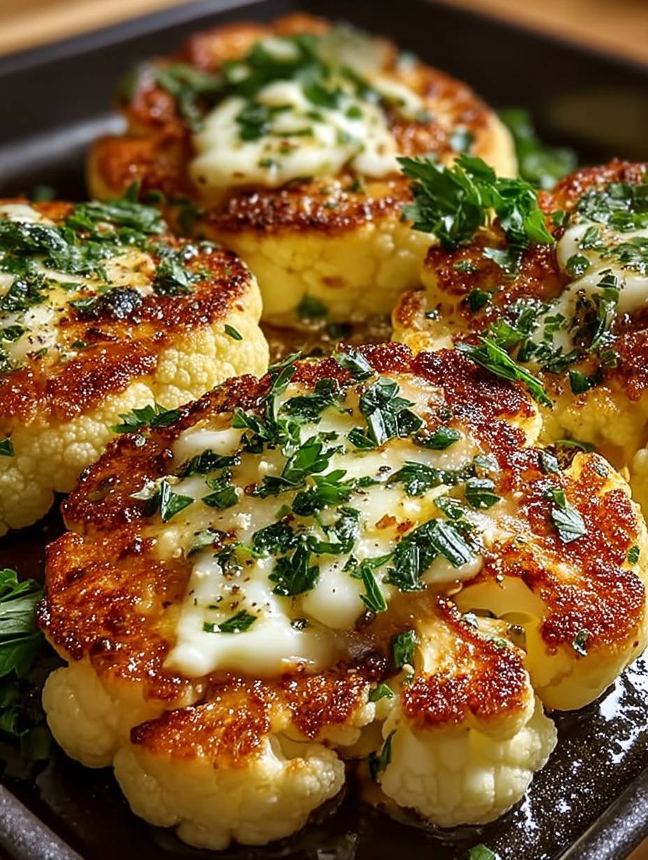 Gebackene Mozzarella-Blumenkohlsteaks image 2