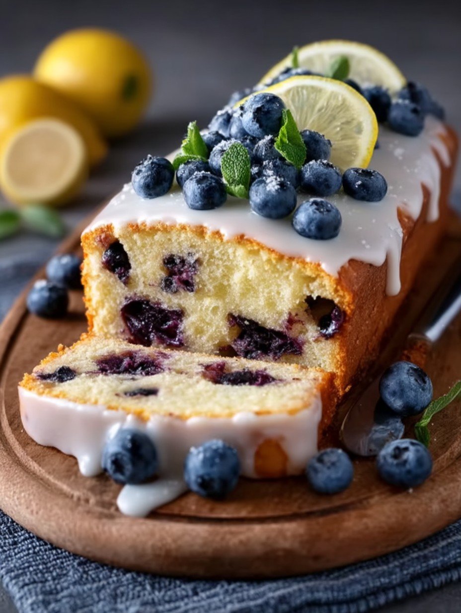 Joghurtkuchen mit Blaubeeren und Zitrone image 2
