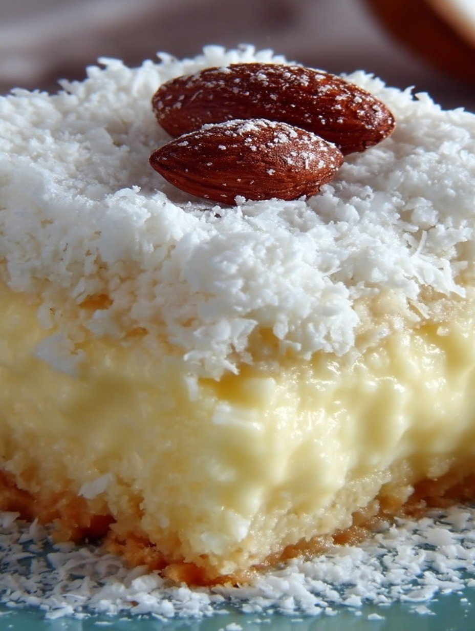 Kokoskuchen mit Vanillepudding, blitzschnell & lecker ! image 2