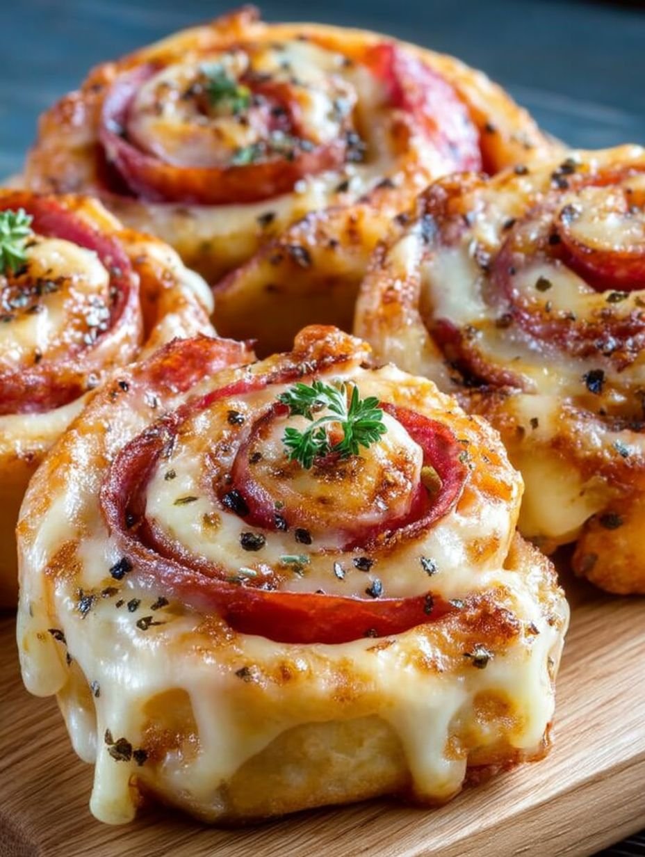 Low Carb Pizzaschnecken - Eiweißreiches Rezept image 2