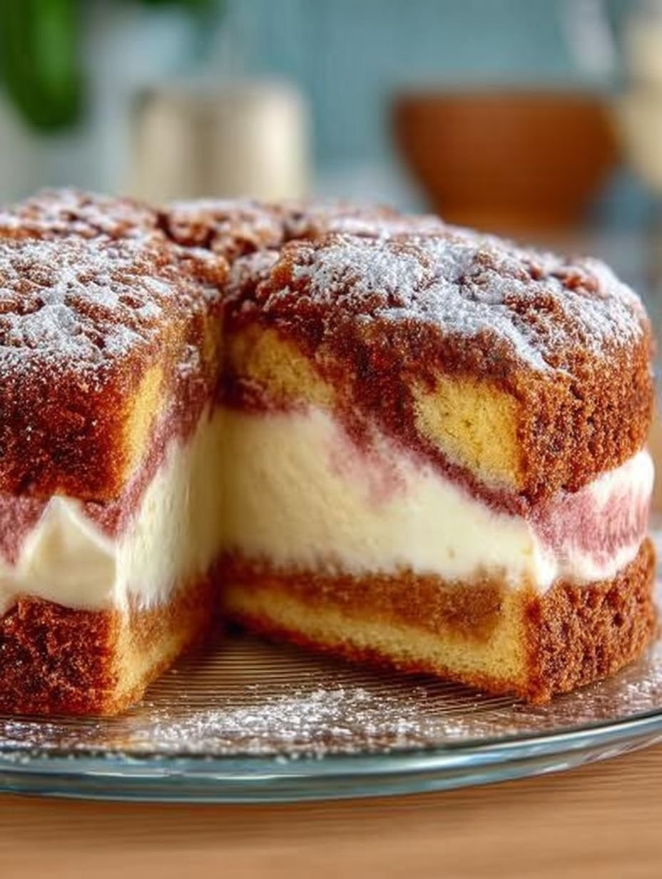 MARMORKUCHEN MIT JOGHURTCREME image 2