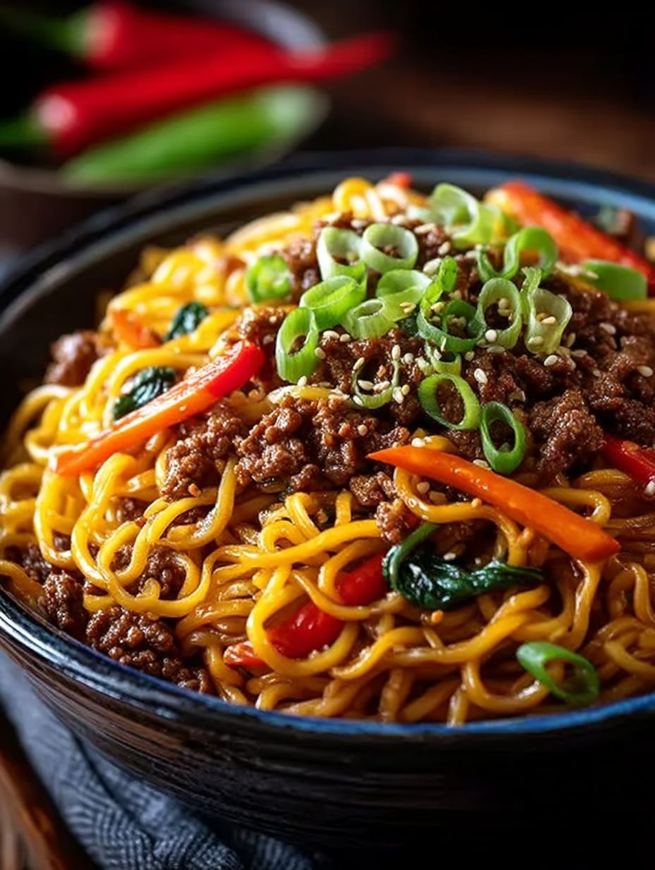 Mongolische Nudeln mit Hackfleisch – Einfach Lecker! image 2