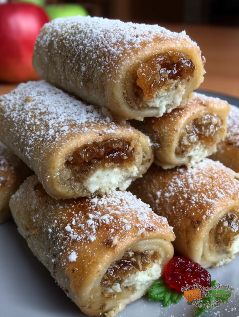 Saure-Sahne-Röllchen mit Pflaumenmus image 2
