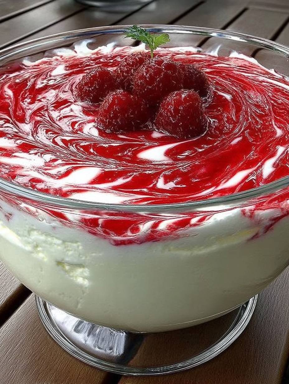 Schmandcreme mit Himbeeren image 2