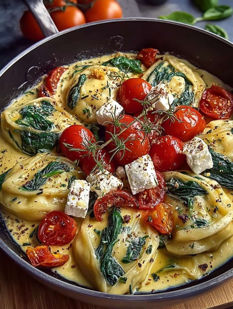 Spinat-Schupfnudeln mit Feta & Tomaten image 2
