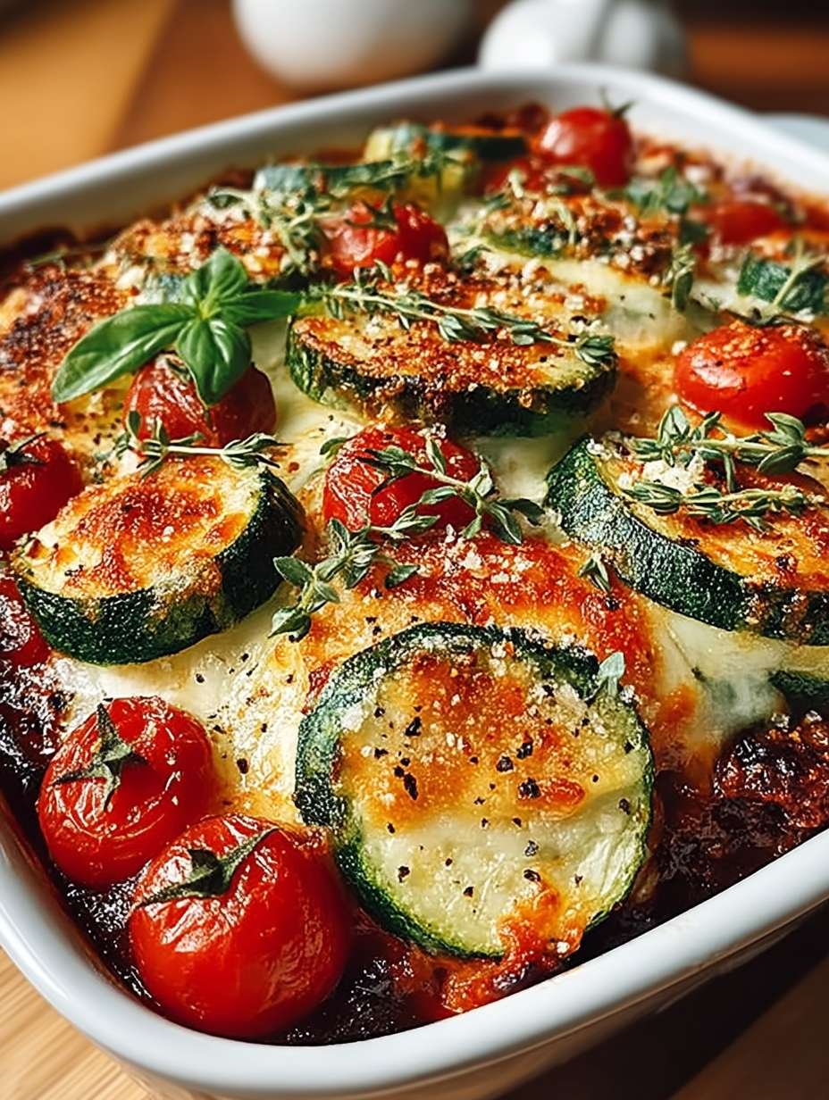 Tomaten Zucchini Auflauf mit Mozzarella image 2