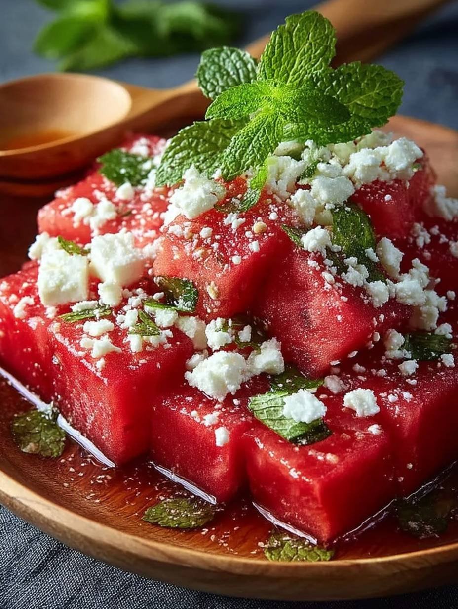 Wassermelonen-Feta-Salat mit Minze image 2