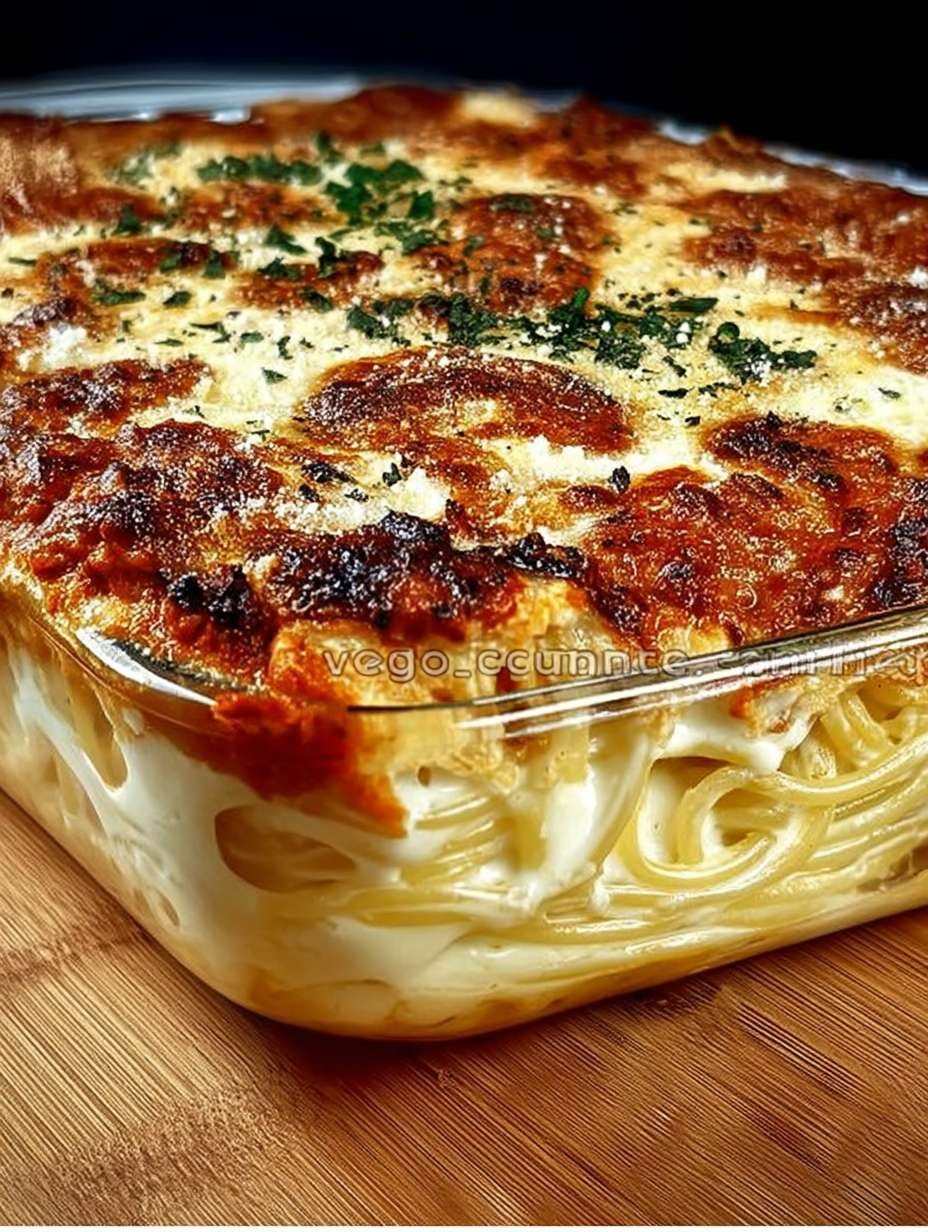 Wenn ich diesen Auflauf ankündigt, freuen sich alle: Spaghetti-Auflauf image 2