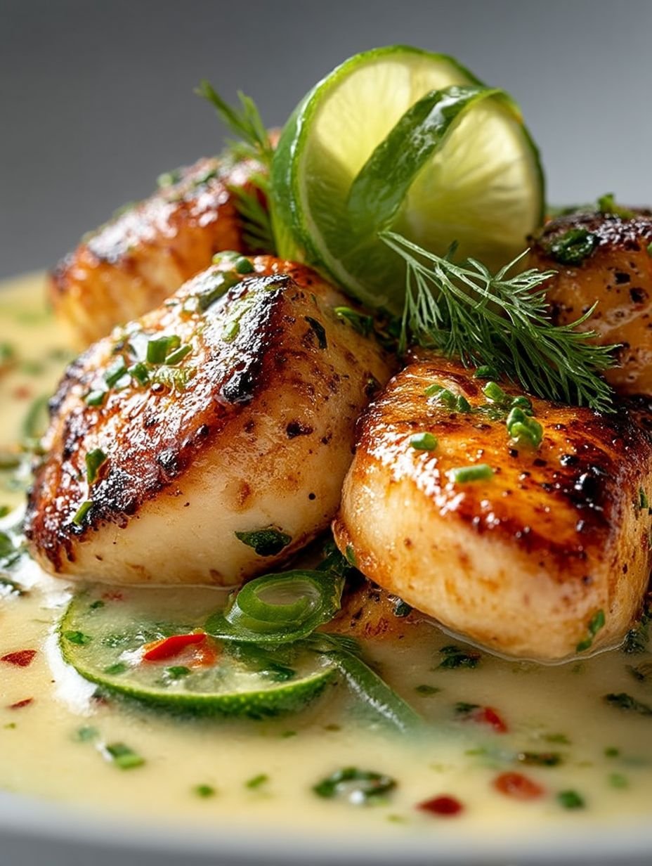 Zartes Hähnchen in einer Kokos-Limetten-Sauce image 2