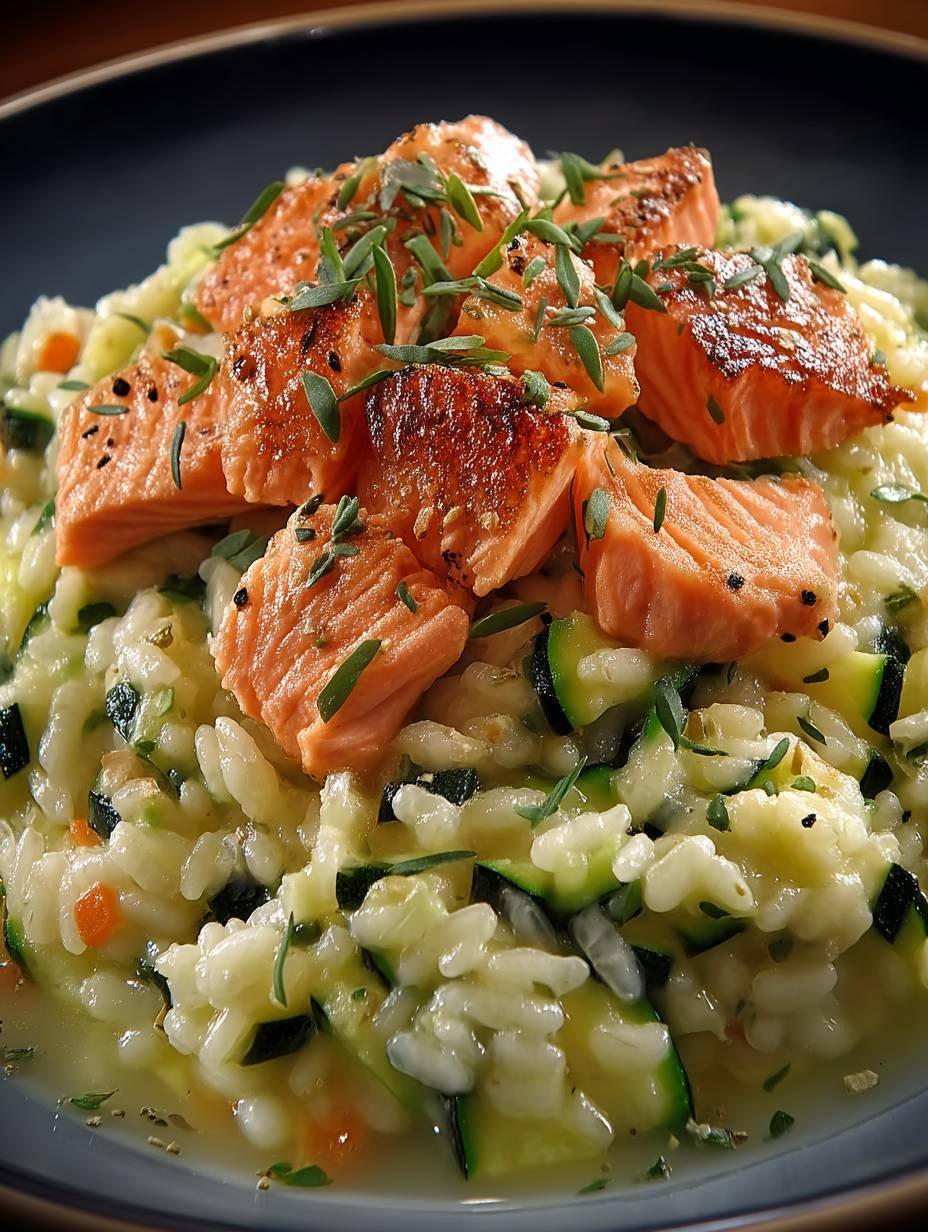 Zucchini-Lachs-Risotto image 2