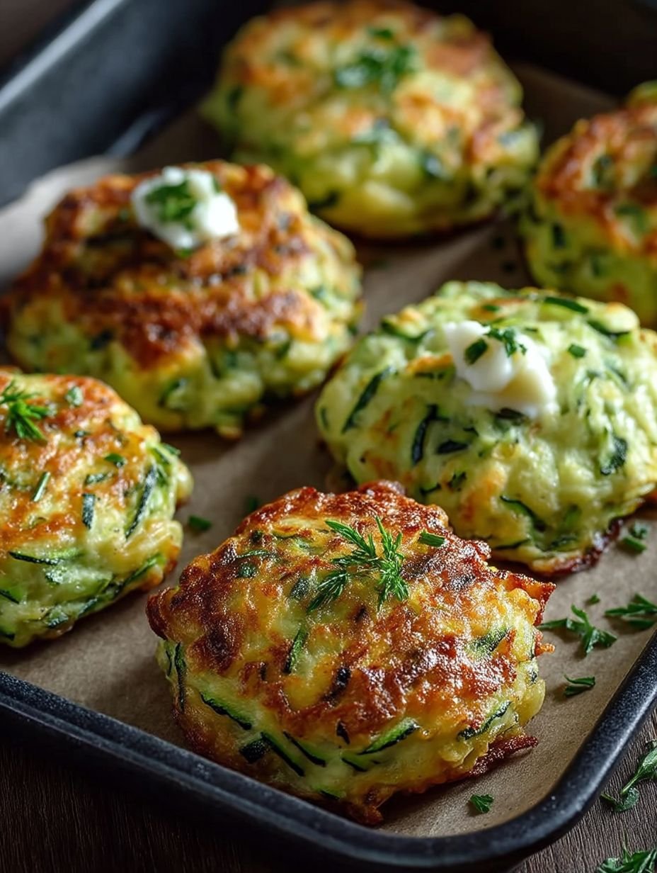 Zucchinipuffer (aus dem Ofen) image 2