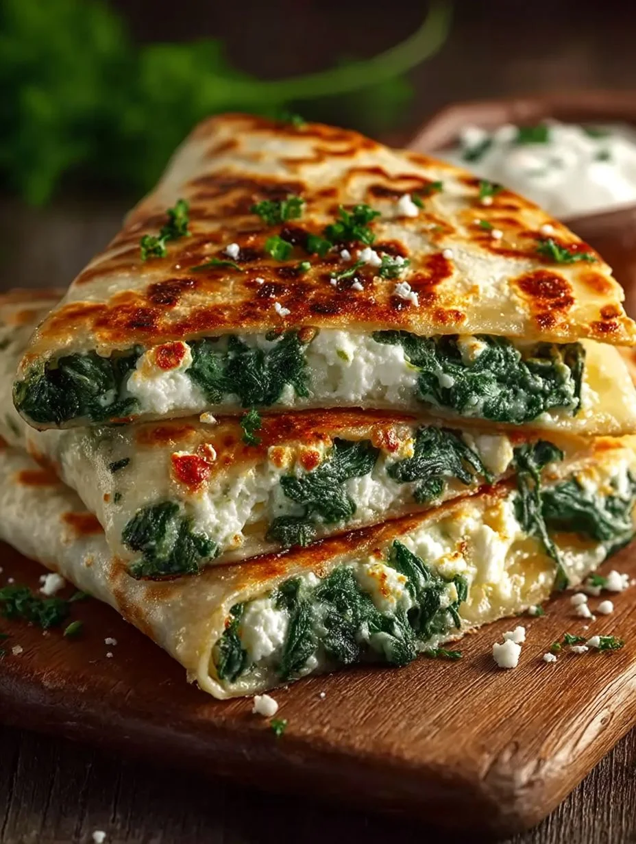 30 Minuten Spinat-Feta-Quesadillas image 2