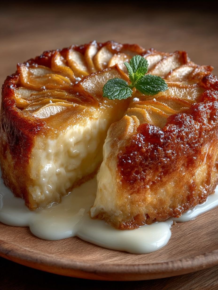 Apfelkuchen mit Vanillepudding image 2