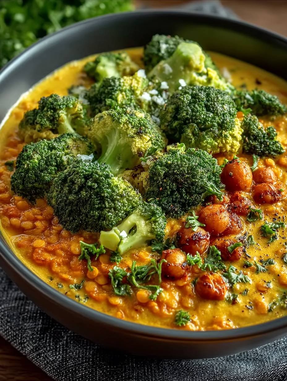 Brokkolicurry mit roten Linsen – nährstoffreich, vegan & aromatisch image 2