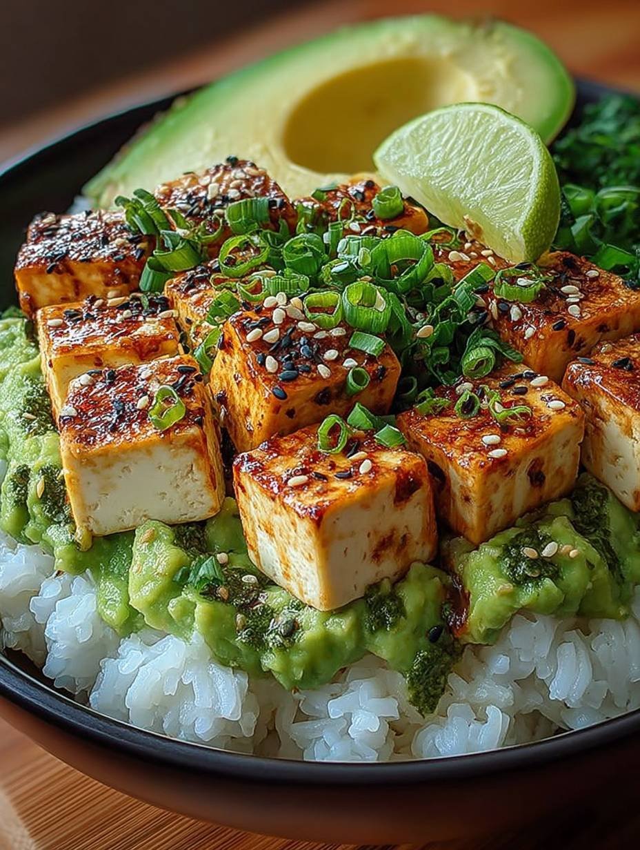 Cremige Avocado-Tofu-Reis-Bowl für gesunde Genießer image 2