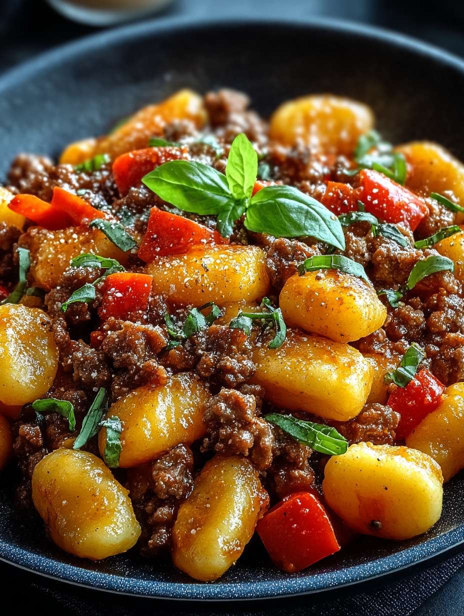 GNOCCHI PFANNE MIT HACKFLEISCH UND PAPRIKA image 2