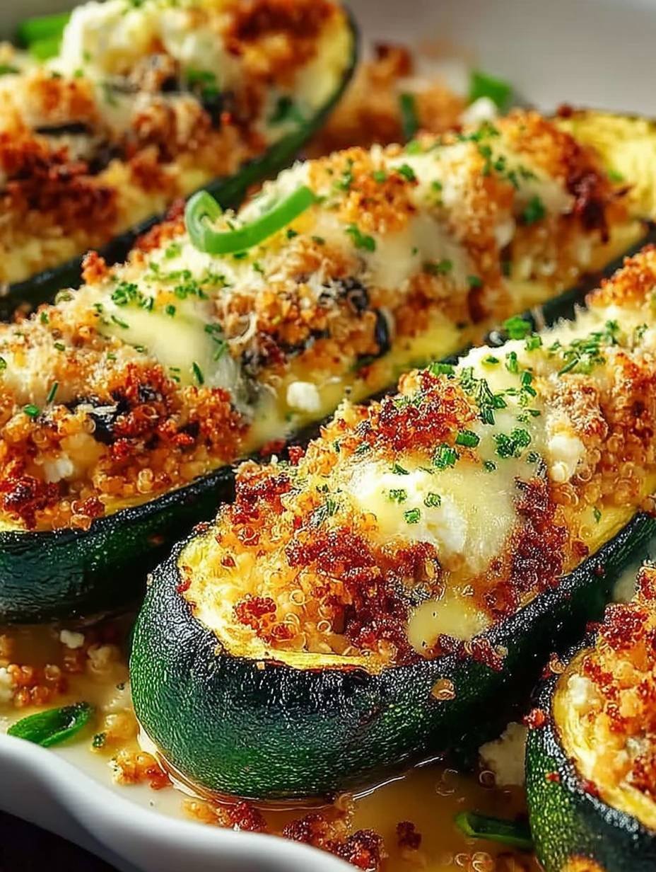 Gefüllte Zucchini mit Couscous & Feta image 2