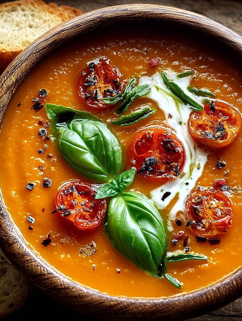 GerösteteKnoblauch-Tomaten-Suppe image 2