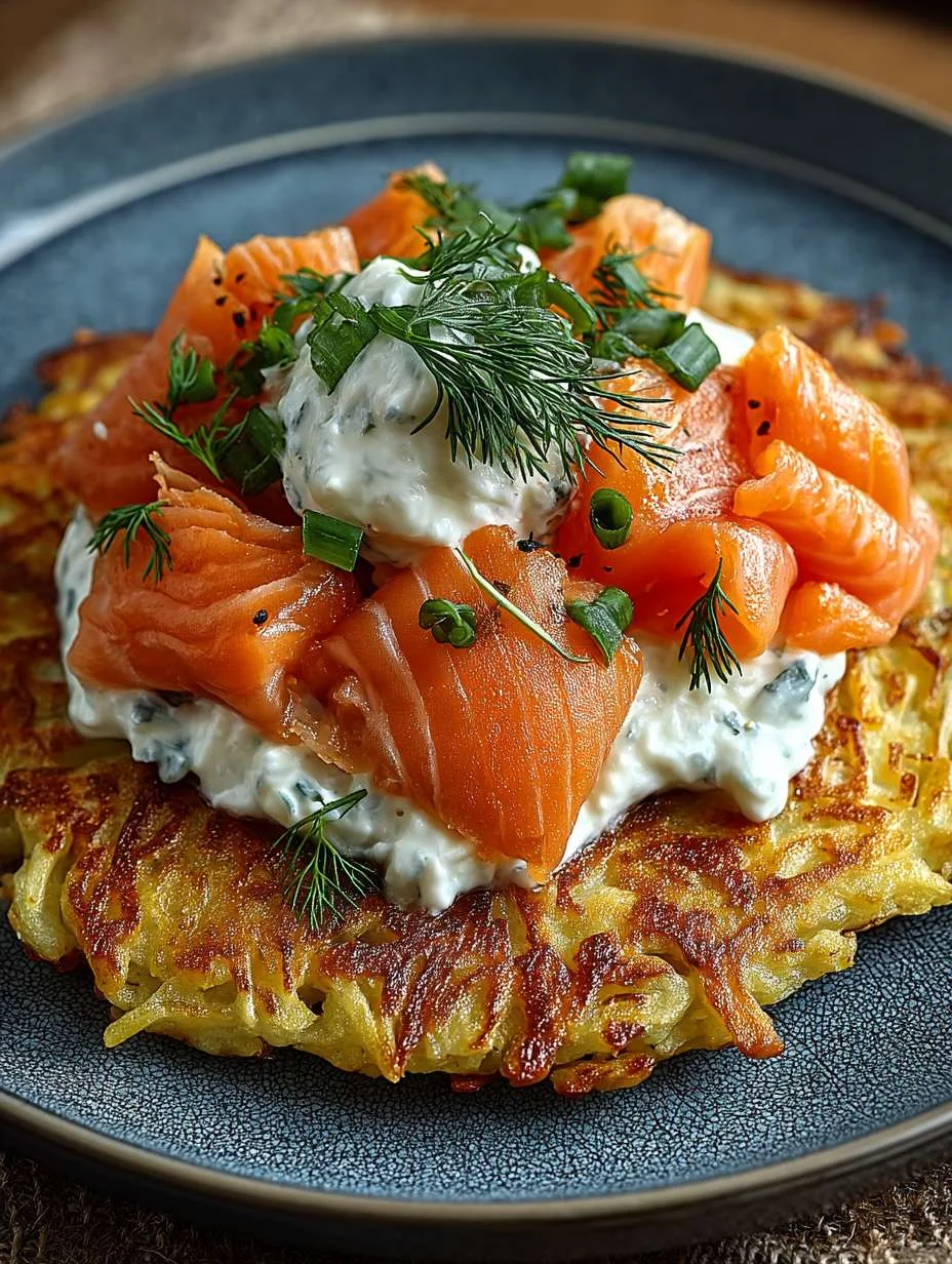 Großer Rösti mit Frischkäse und Lachs image 2