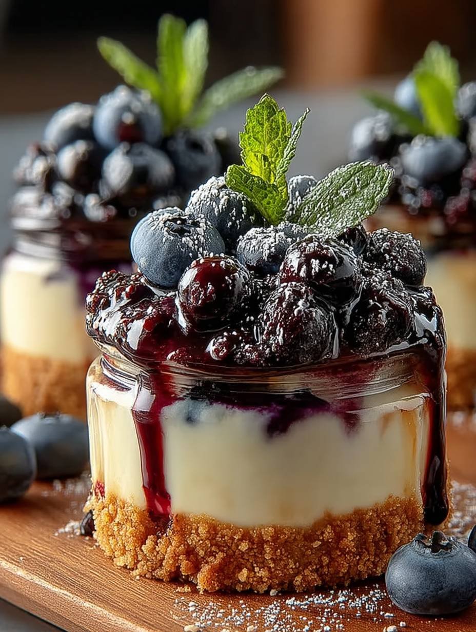 Himmlischer Blaubeer No-Bake Cheesecake für den Sommer image 2