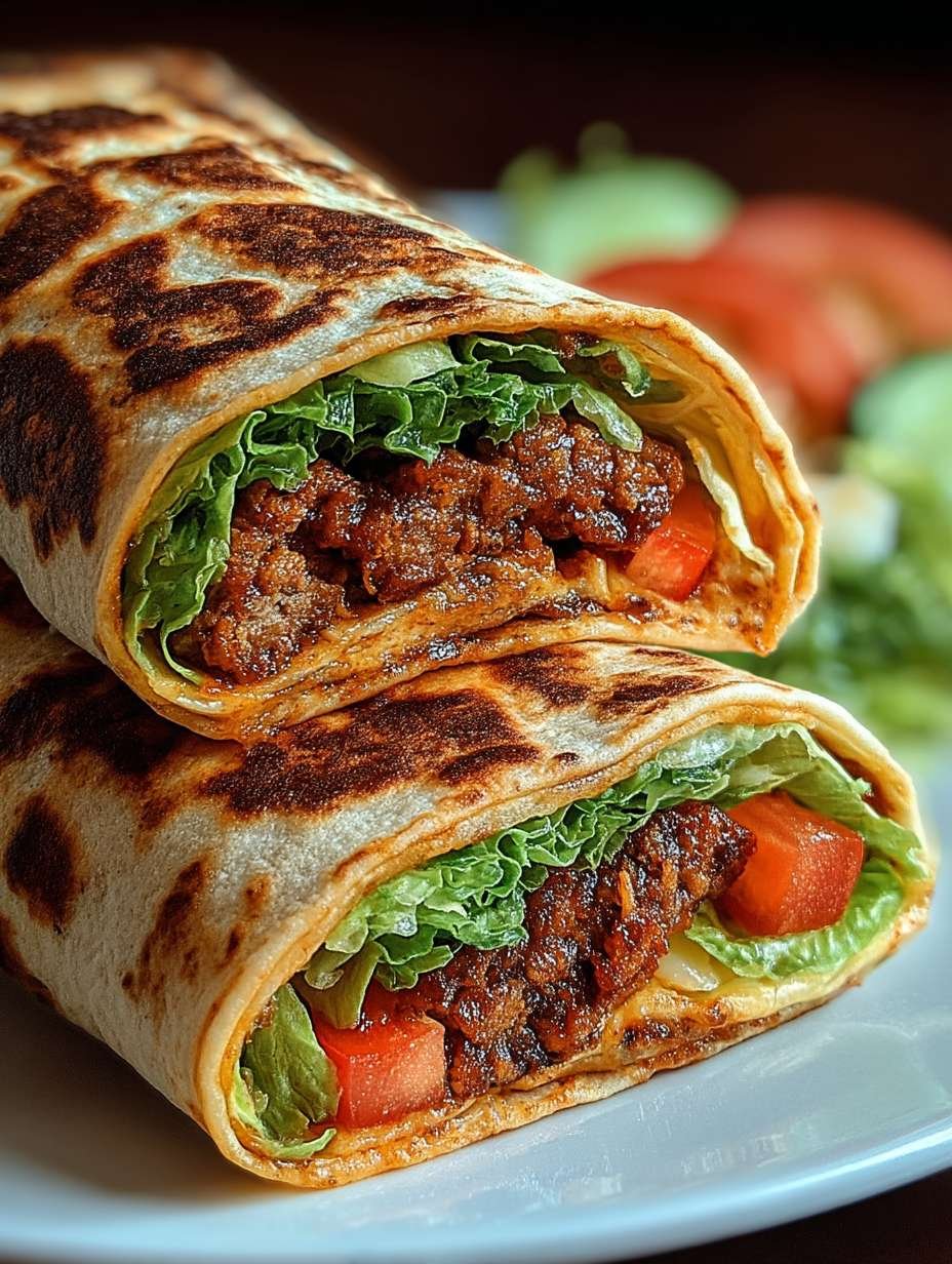 Kalorienarmer Burger-Wrap unter 250 Kalorien image 2