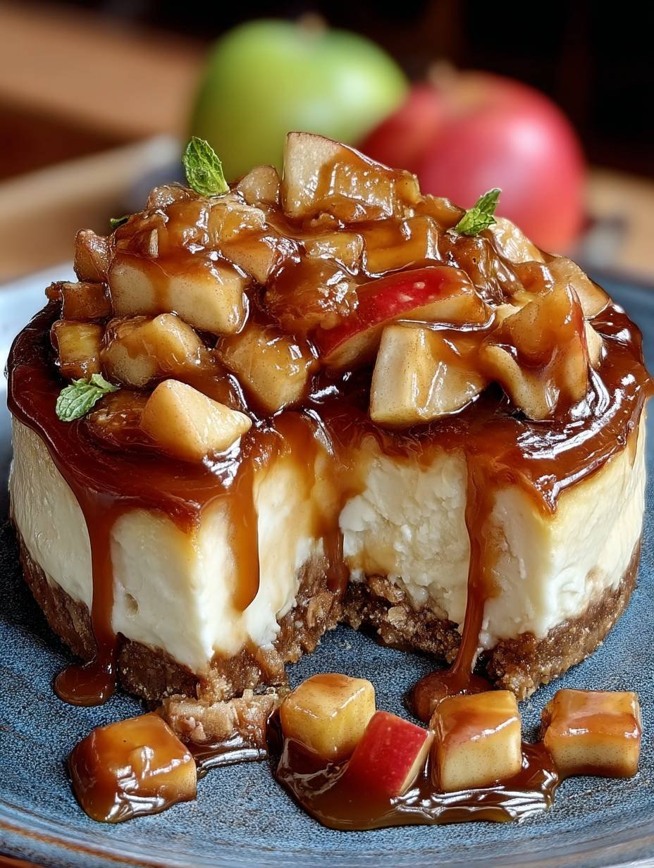 Karamell-Apfel-Käsekuchen image 2
