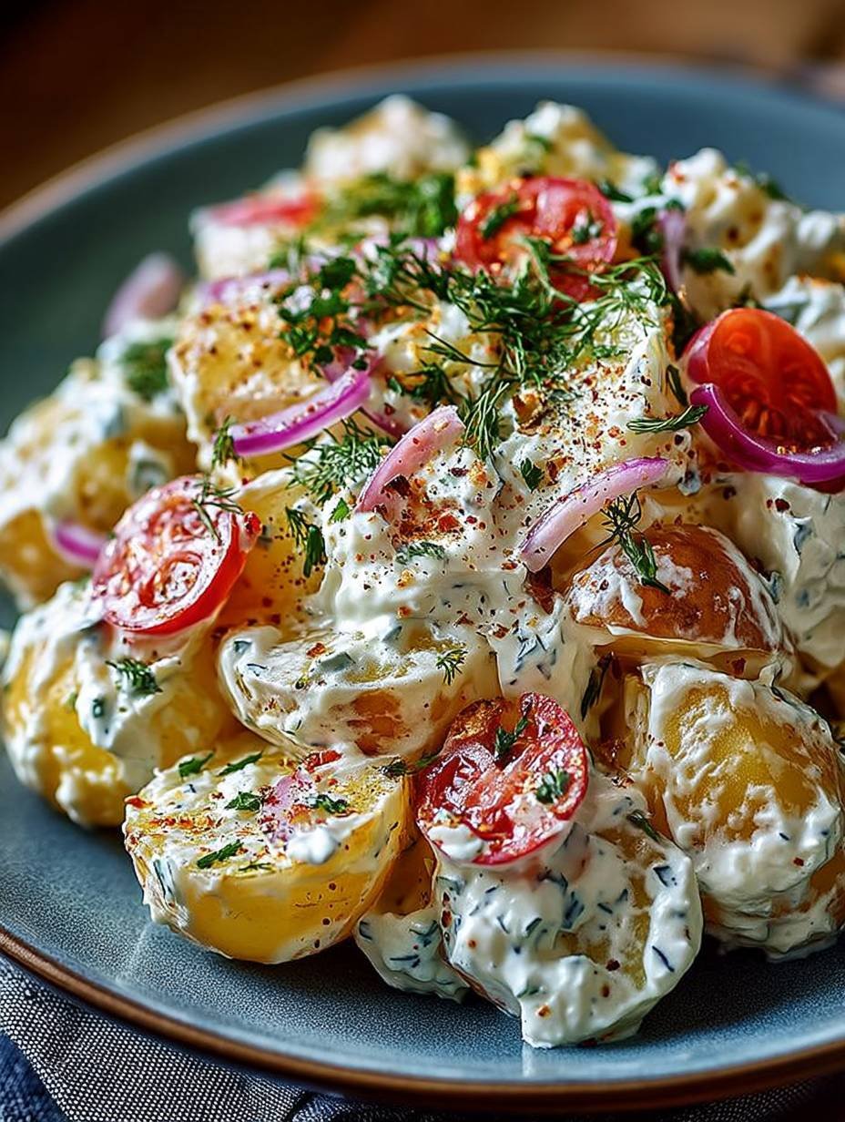 Kartoffelsalat mit Joghurt bestes cremiges Rezept image 2