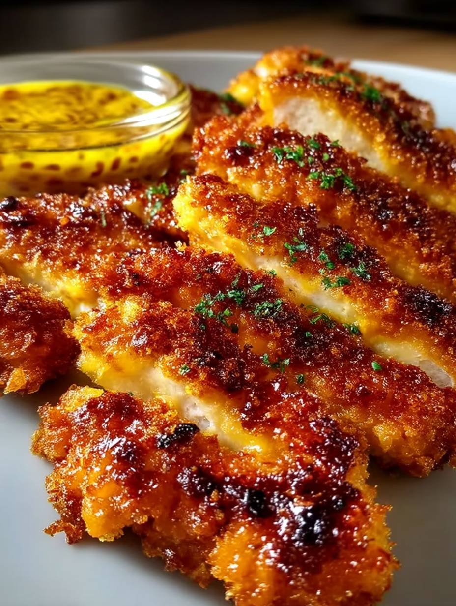 Knusprige Hähnchenstreifen mit Honig-Senf-Dip: Einfach und Lecker! image 2