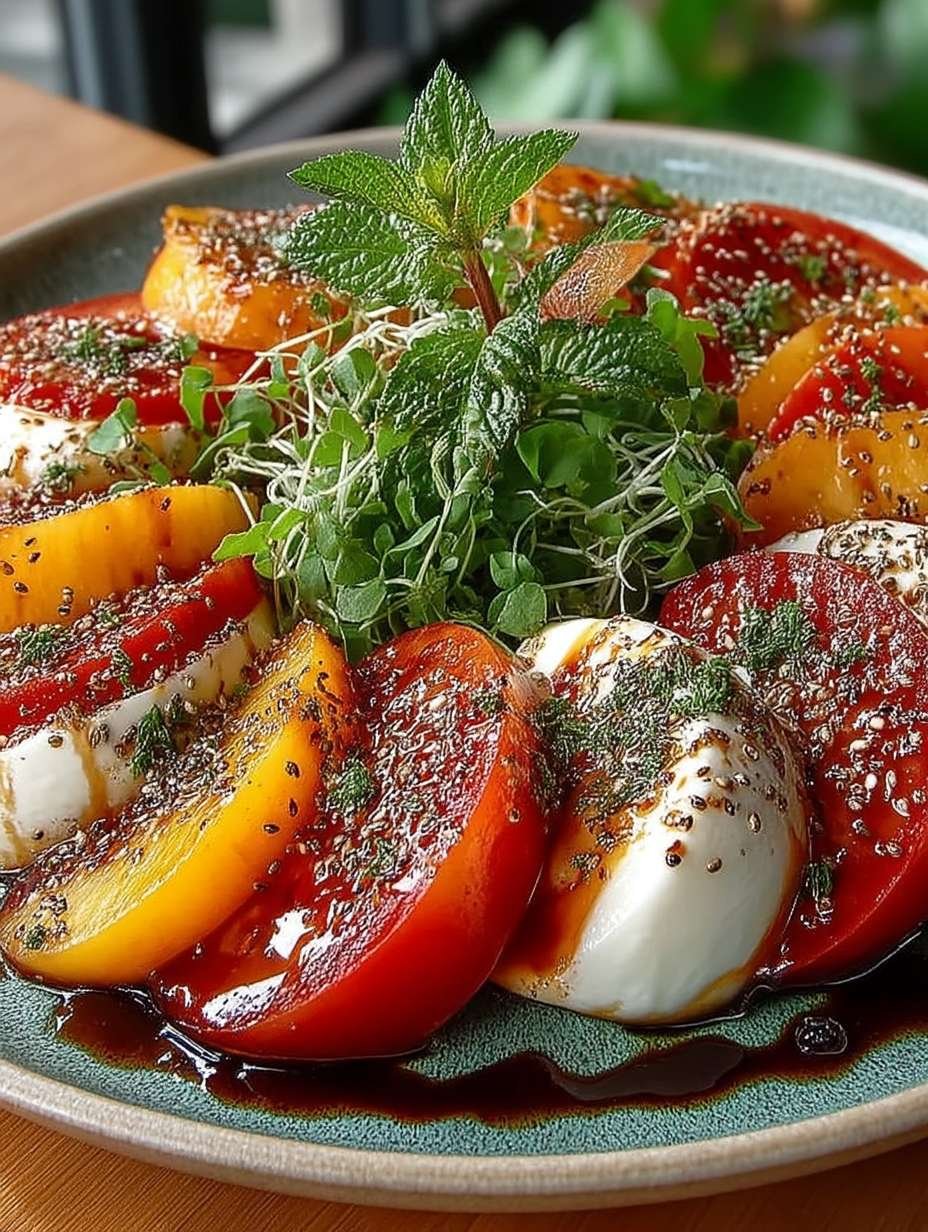 Pfirsich-Caprese: Der perfekte Sommergenuss für jeden Tisch image 2