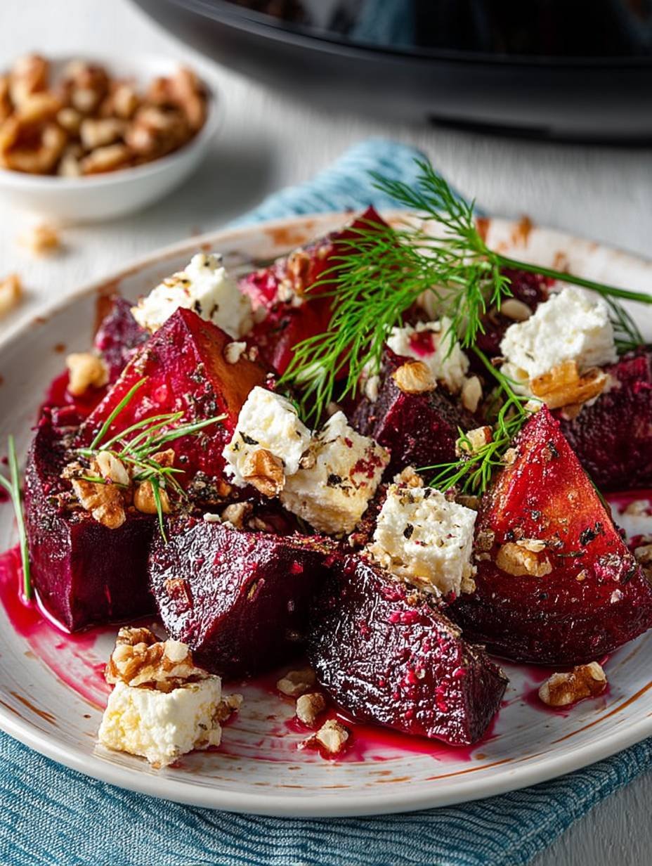 ROTE BETE MIT FETA aus der Heißluftfritteuse image 2