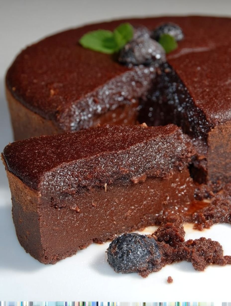 Schokoladenkuchen lecker ohne Mehl und Zucker image 2