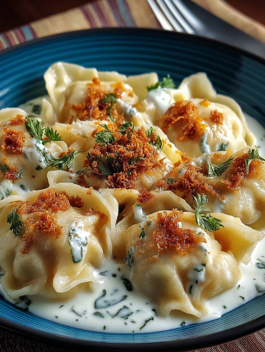 Türkische Manti mit Hackfleischfüllung & Joghurt-Soße image 2