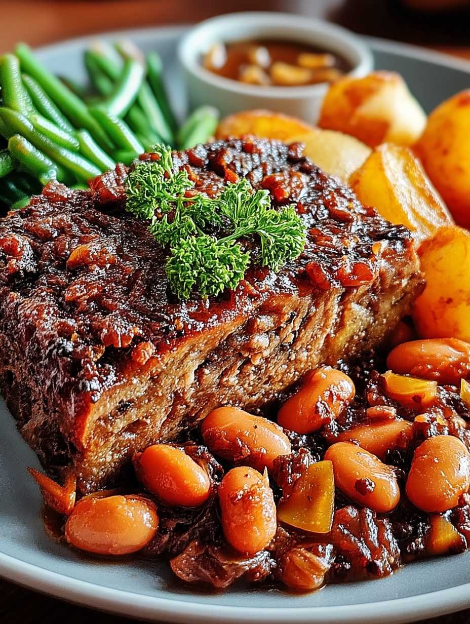 VEGANER BRATEN MIT BOHNEN image 2