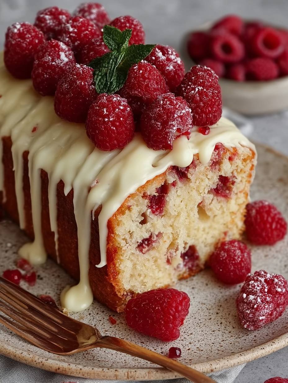 Weißer Schokoladen Himbeer Kuchen image 2