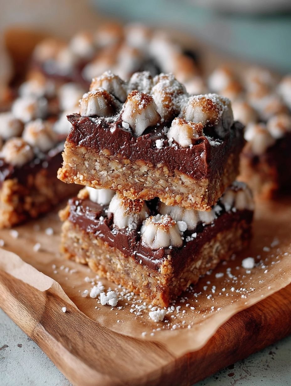 BANANE, HAFERFLOCKEN, SCHOKOLADE FRÜHSTÜCKSRIEGEL GESUND, VEGAN, GLUTENFREI image 2