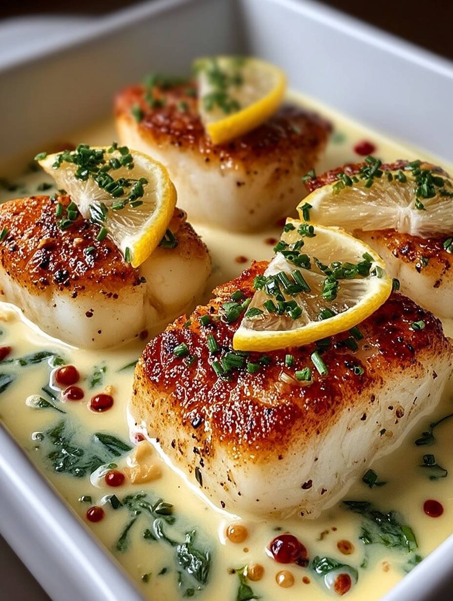 Baked Cod in Coconut Lemon Cream Sauce image 2