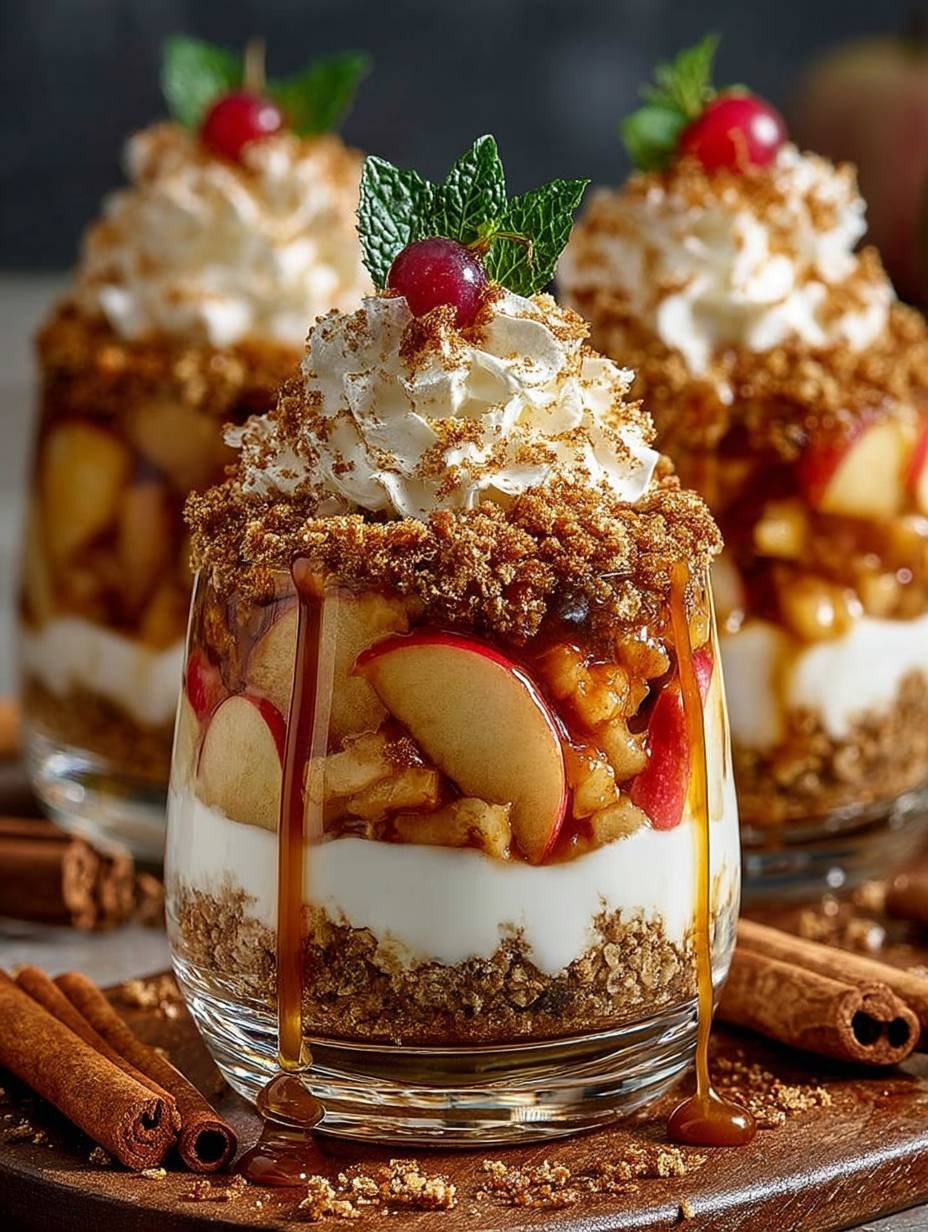 Bratapfel Karamell Trifle Rezept zum selber machen image 2