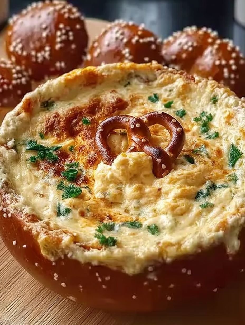 Cremiger und käsiger Brezel-Dip image 2