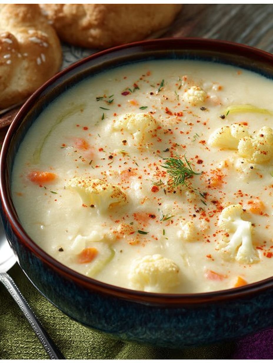 Die Suppe sit der Kracher! – Ultracremige Blumenkohlsuppe image 2