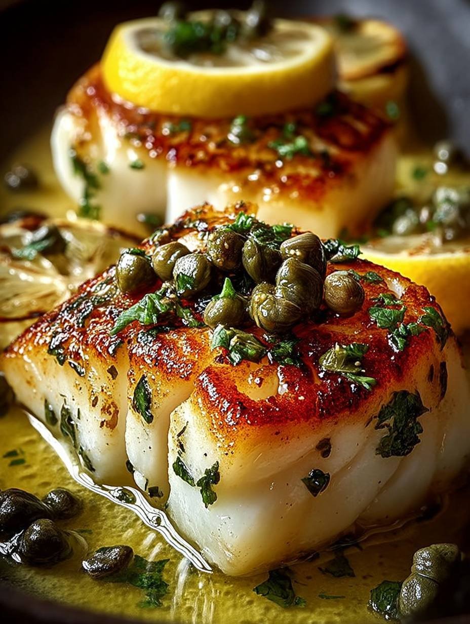 Einfaches Kabeljau Rezept mit Kapern und Zitrone image 2